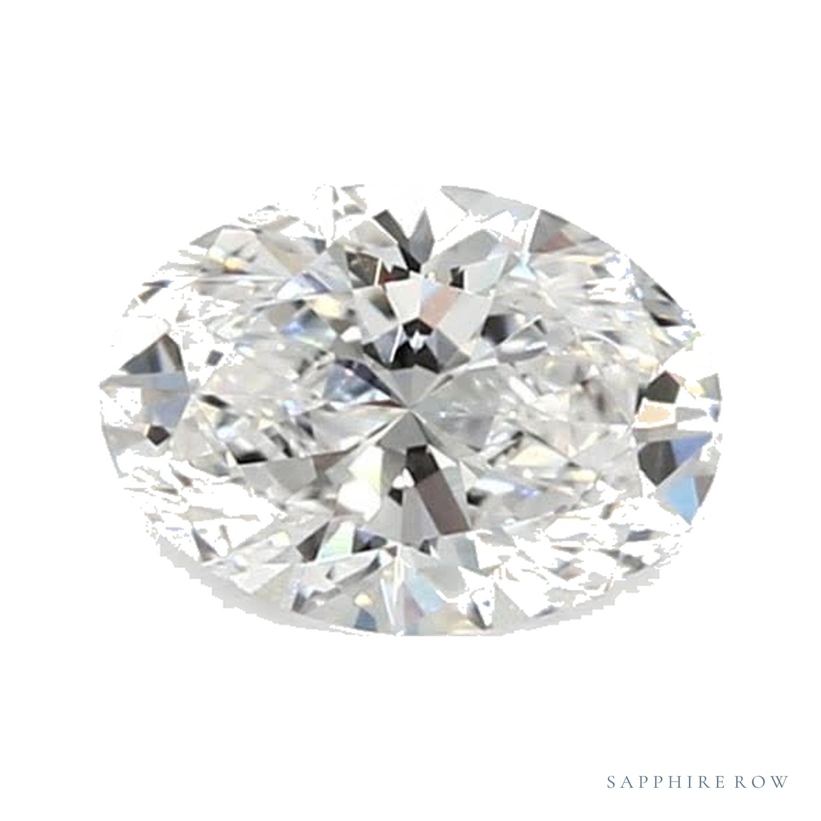 0.57 ct lab-grown diamond, oval cut | Sapphire Row · cut4