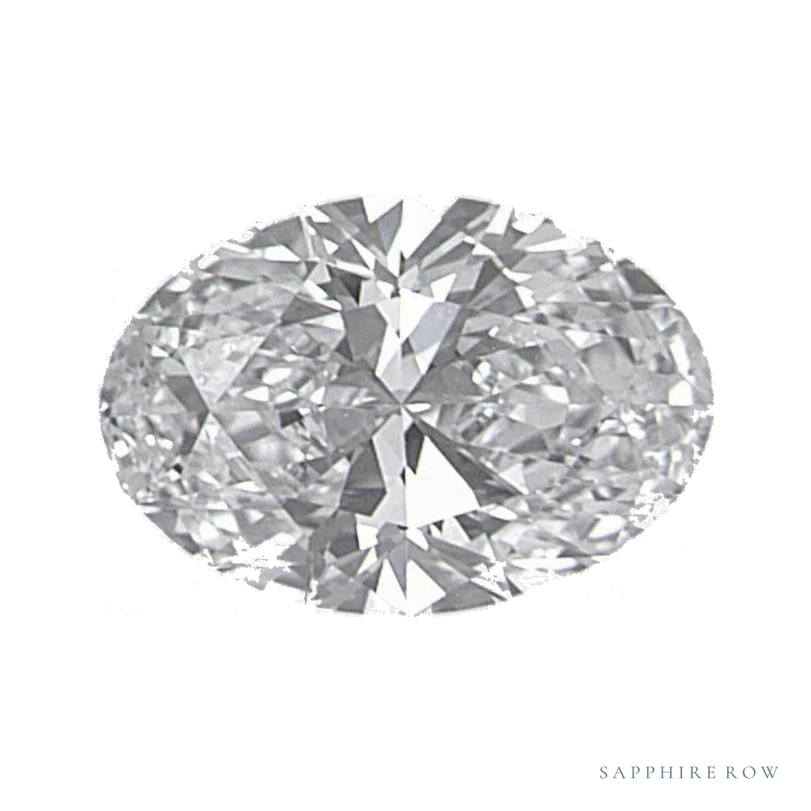 0.56 ct lab-grown diamond, oval cut | Sapphire Row · cut4
