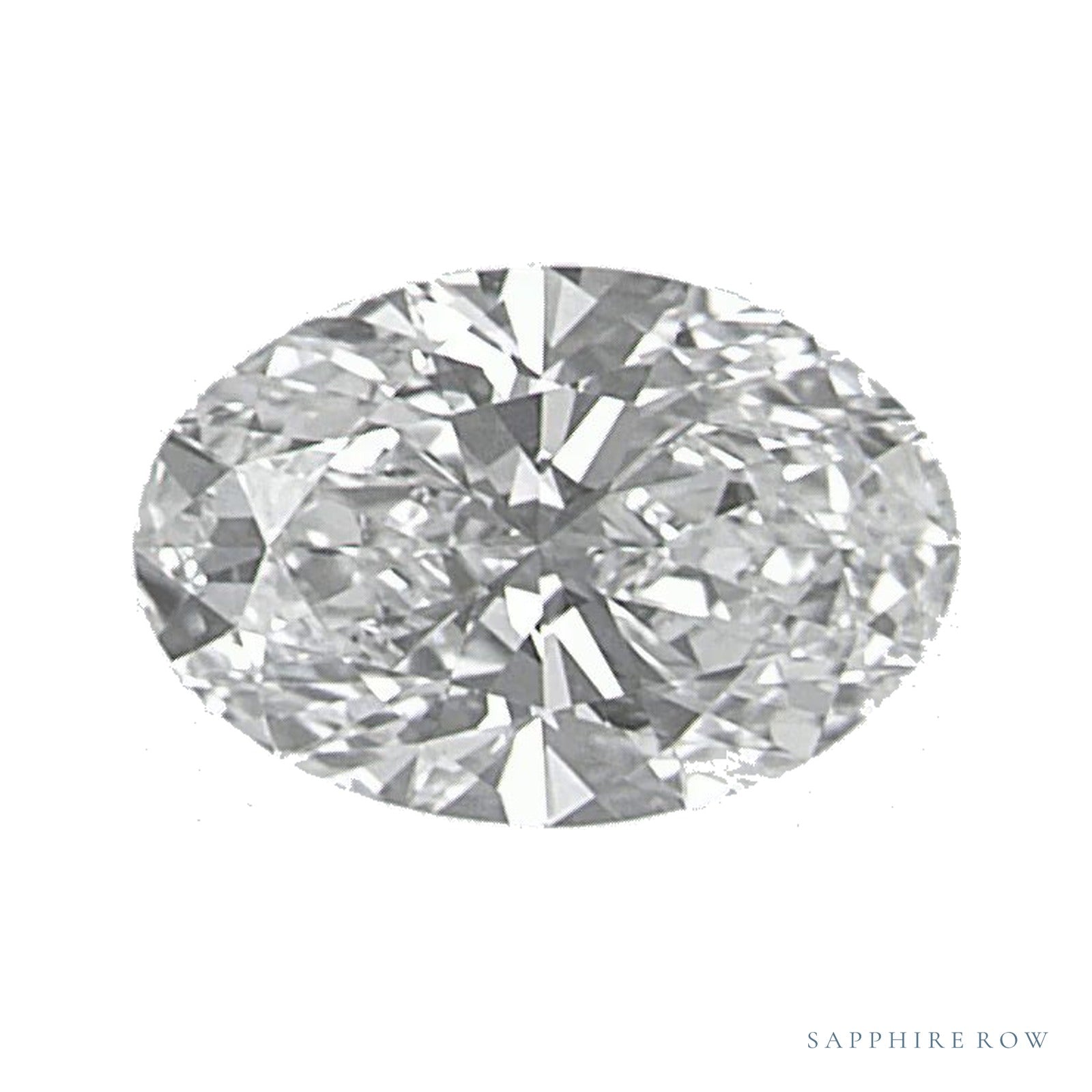 0.56 ct lab-grown diamond, oval cut | Sapphire Row · cut4