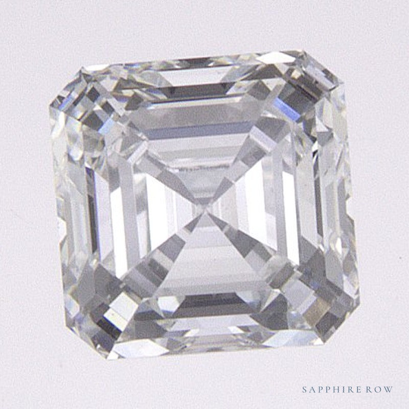 0.55 ct lab-grown diamond, asscher cut | Sapphire Row · cut7