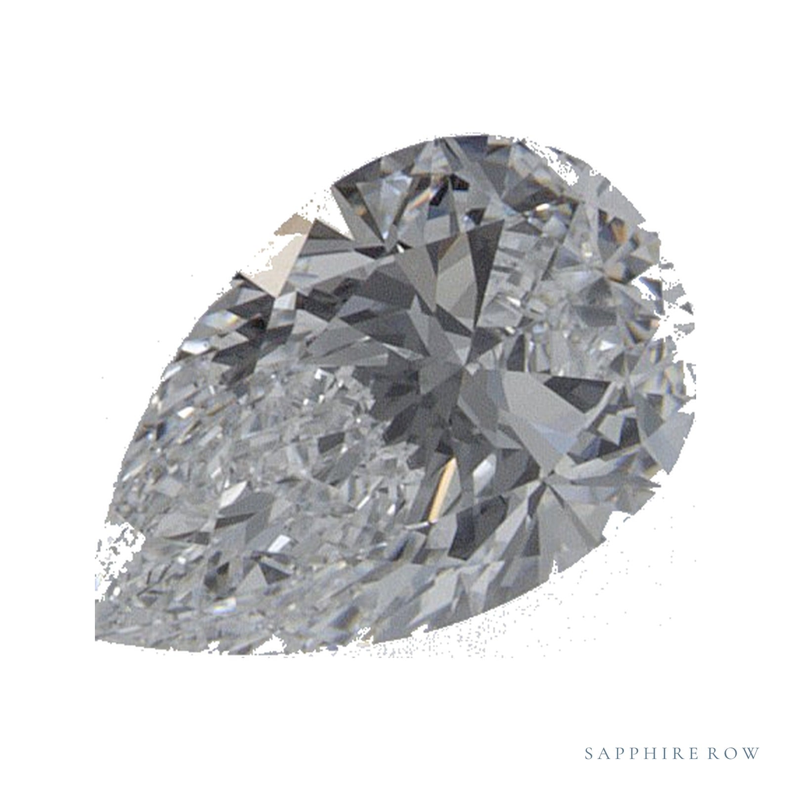 0.54 ct lab-grown diamond, pear cut | Sapphire Row · cut4