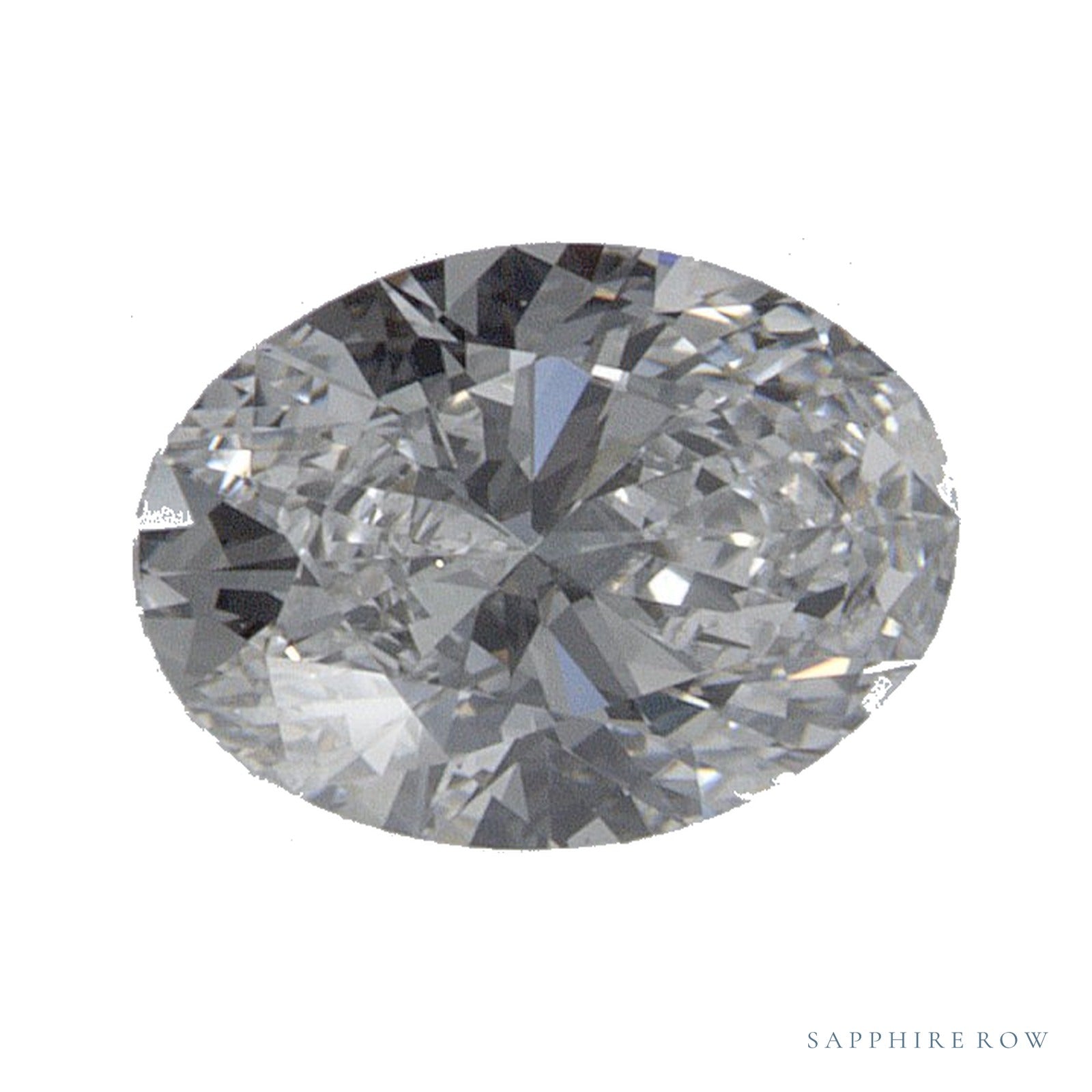 0.54 ct lab-grown diamond, oval cut | Sapphire Row · cut4