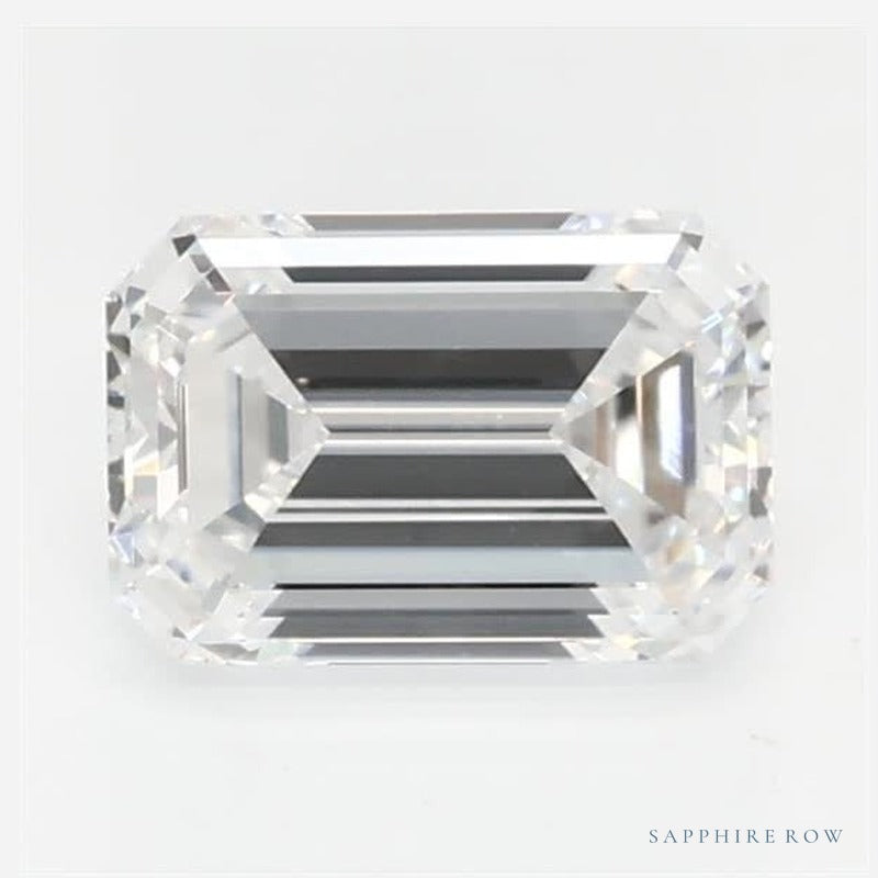 0.54 ct lab-grown diamond, emerald cut | Sapphire Row · cut6