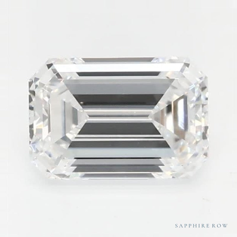 0.54 ct lab-grown diamond, emerald cut | Sapphire Row · cut7