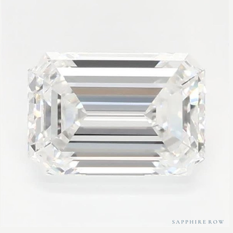 0.54 ct lab-grown diamond, emerald cut | Sapphire Row · cut6