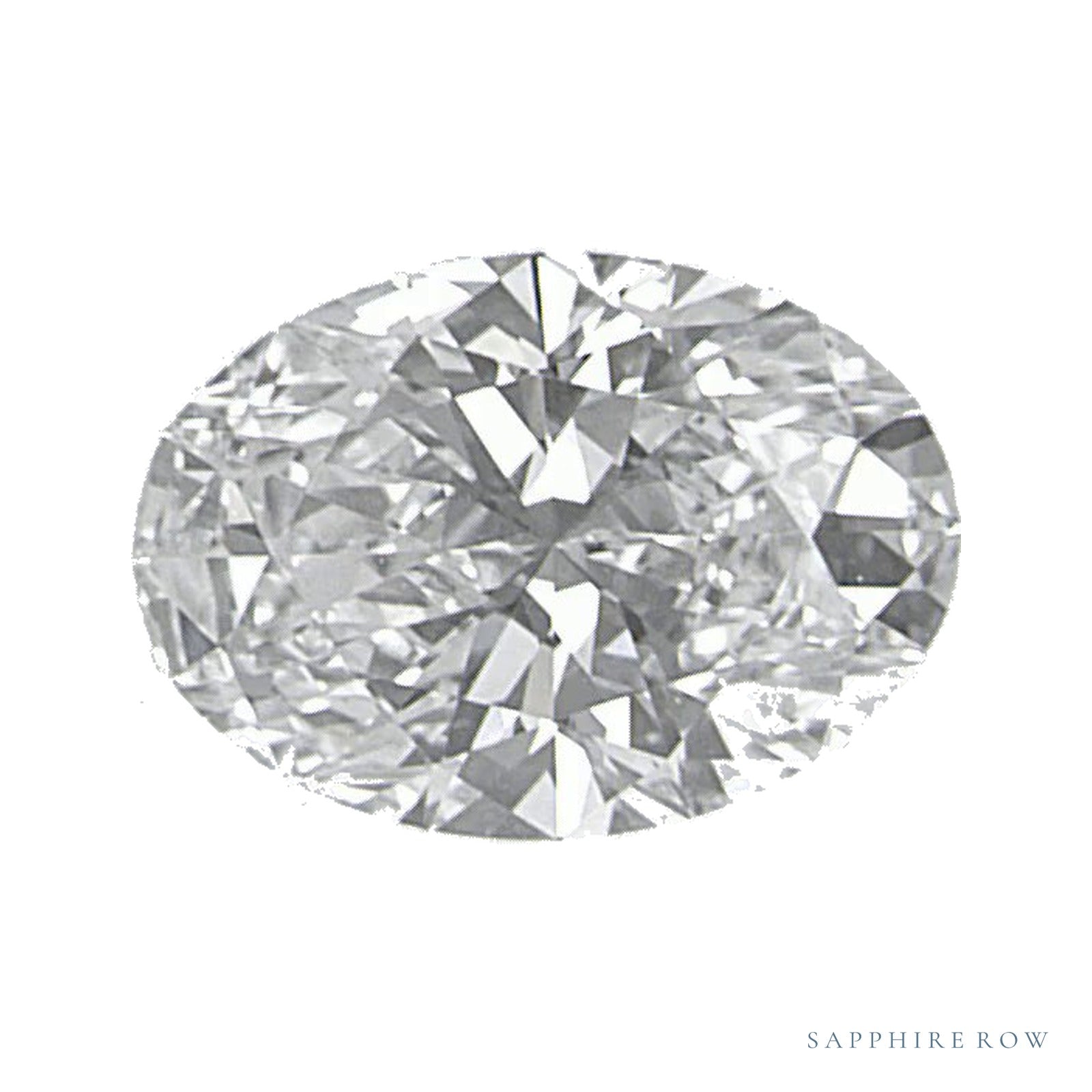 0.54 ct lab-grown diamond, oval cut | Sapphire Row · cut4