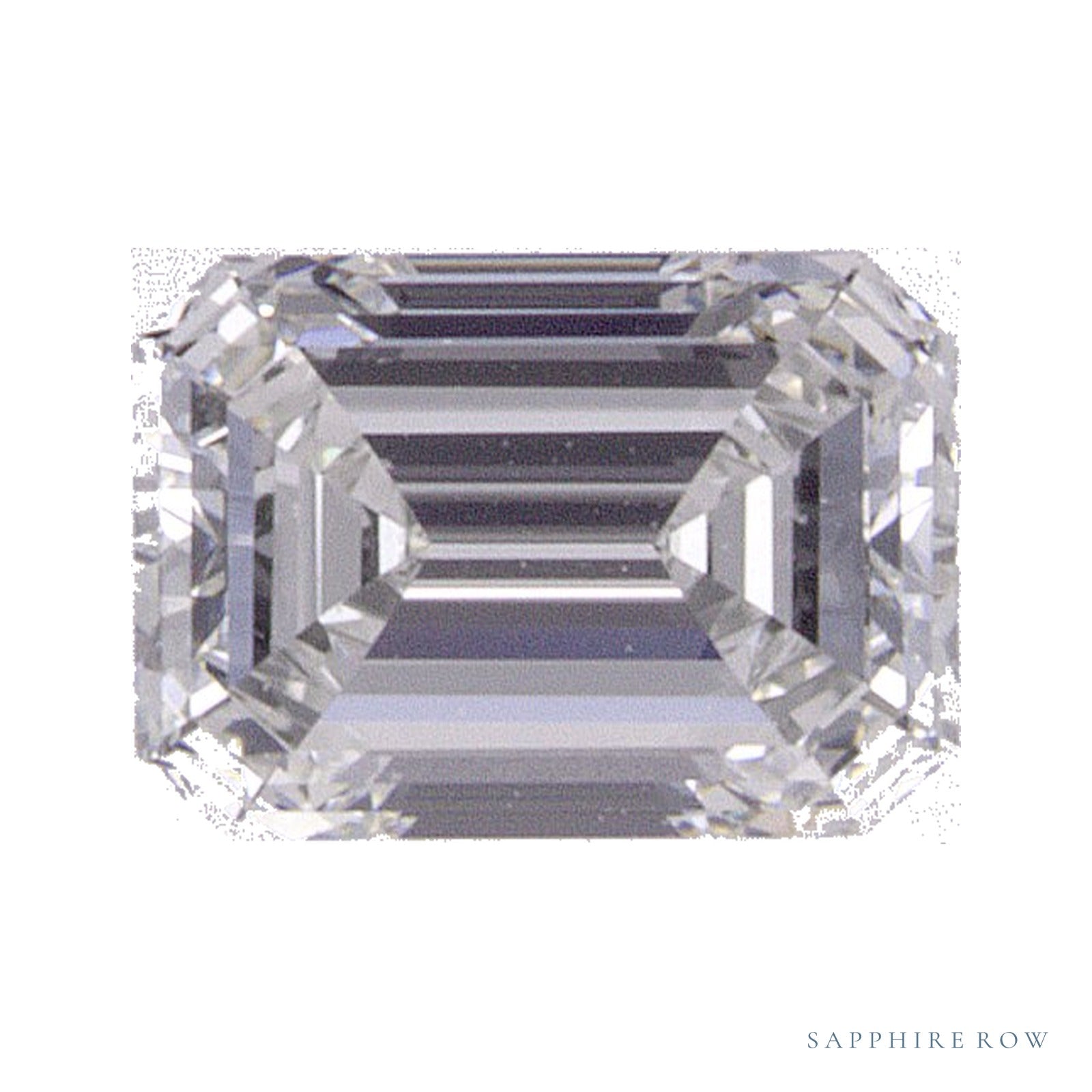0.53 ct natural diamond, emerald cut | Sapphire Row · cut4