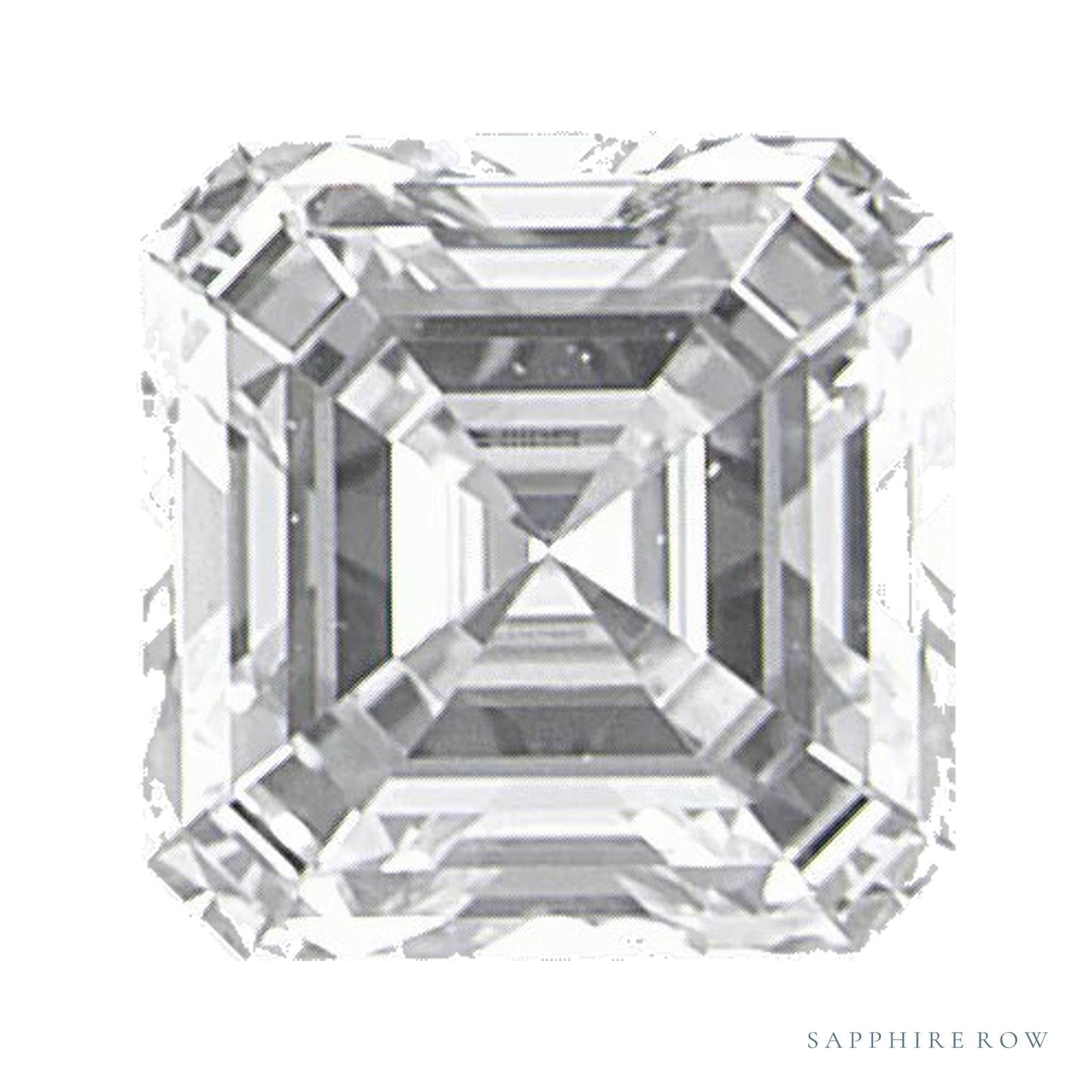 0.53 ct lab-grown diamond, asscher cut | Sapphire Row · cut4