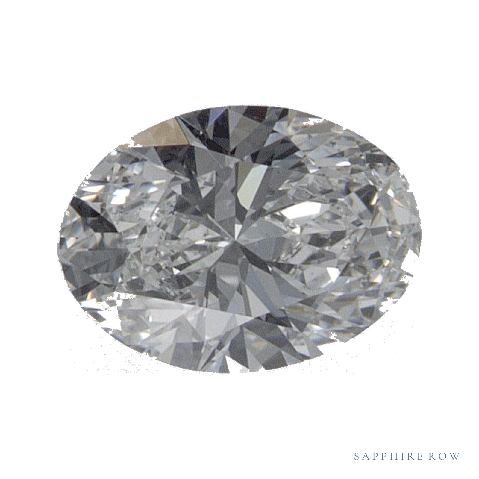 0.53 ct lab-grown diamond, oval cut | Sapphire Row · cut4