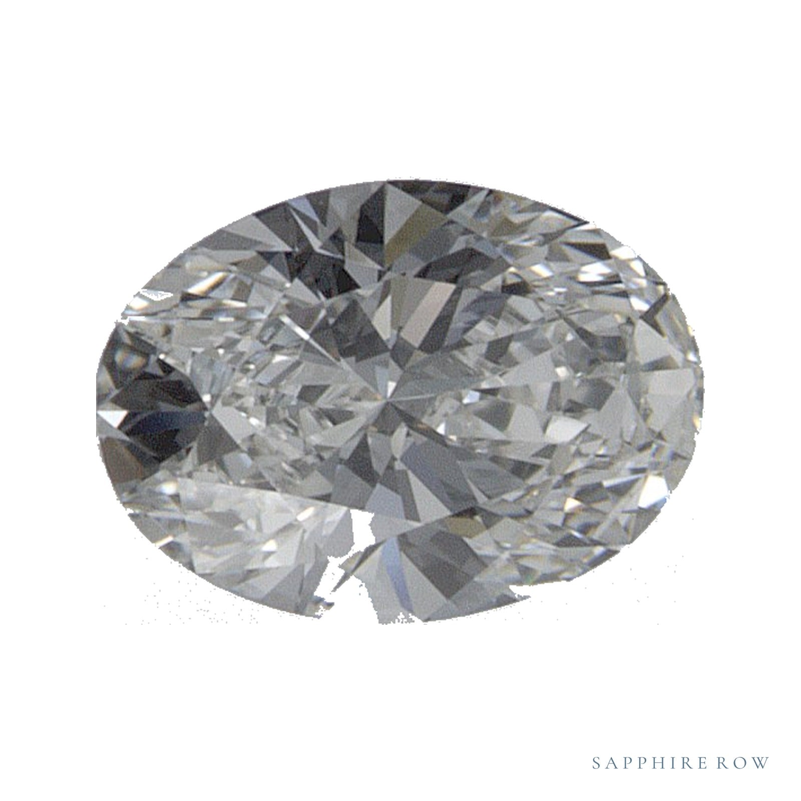 0.53 ct lab-grown diamond, oval cut | Sapphire Row · cut4