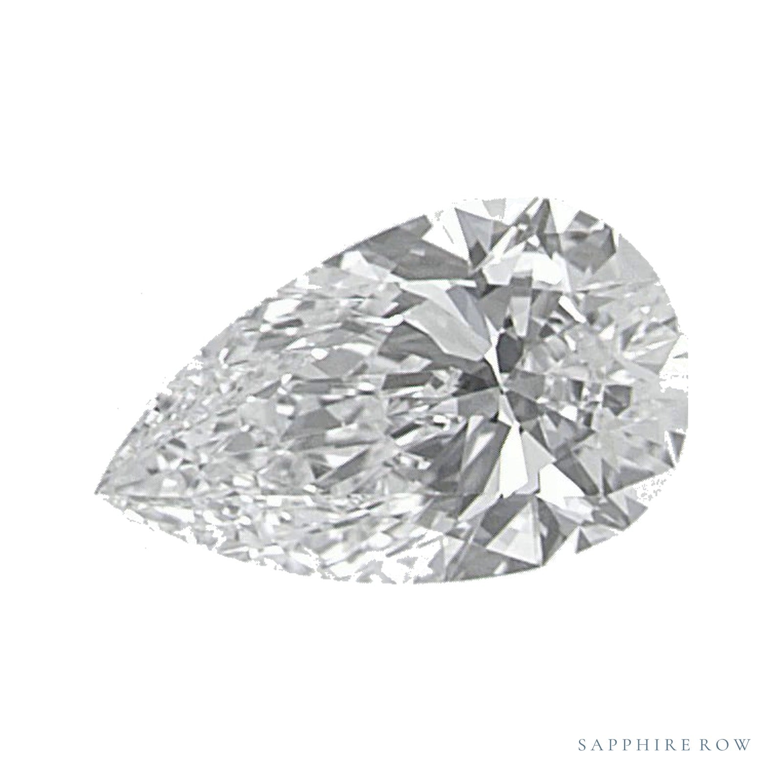 0.52 ct natural diamond, pear cut | Sapphire Row · cut4