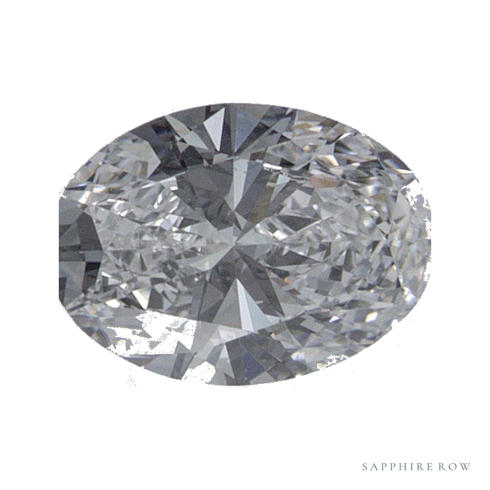0.52 ct lab-grown diamond, oval cut | Sapphire Row · cut4