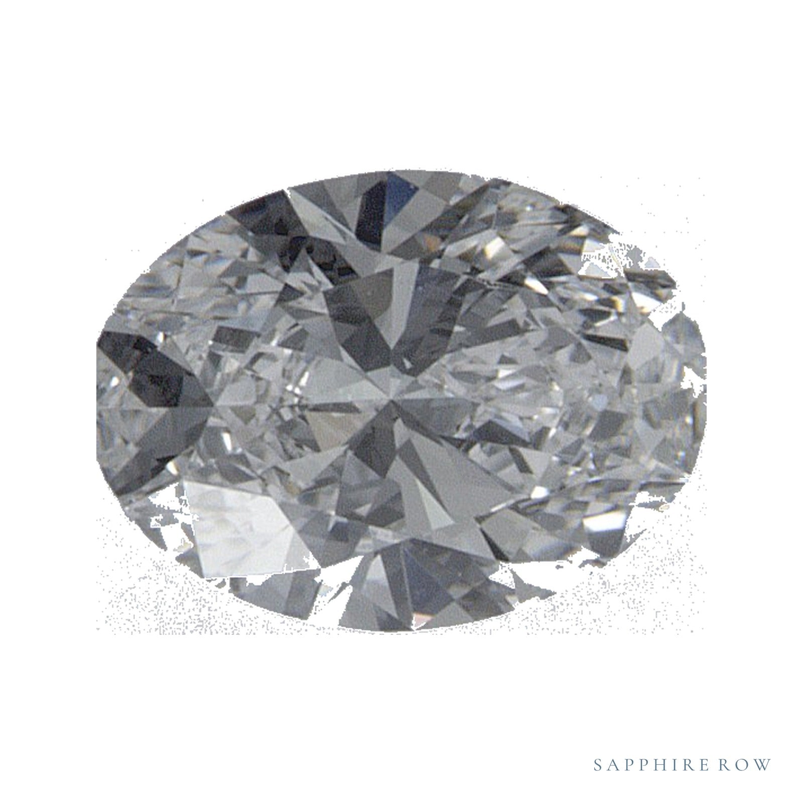 0.52 ct lab-grown diamond, oval cut | Sapphire Row · cut4