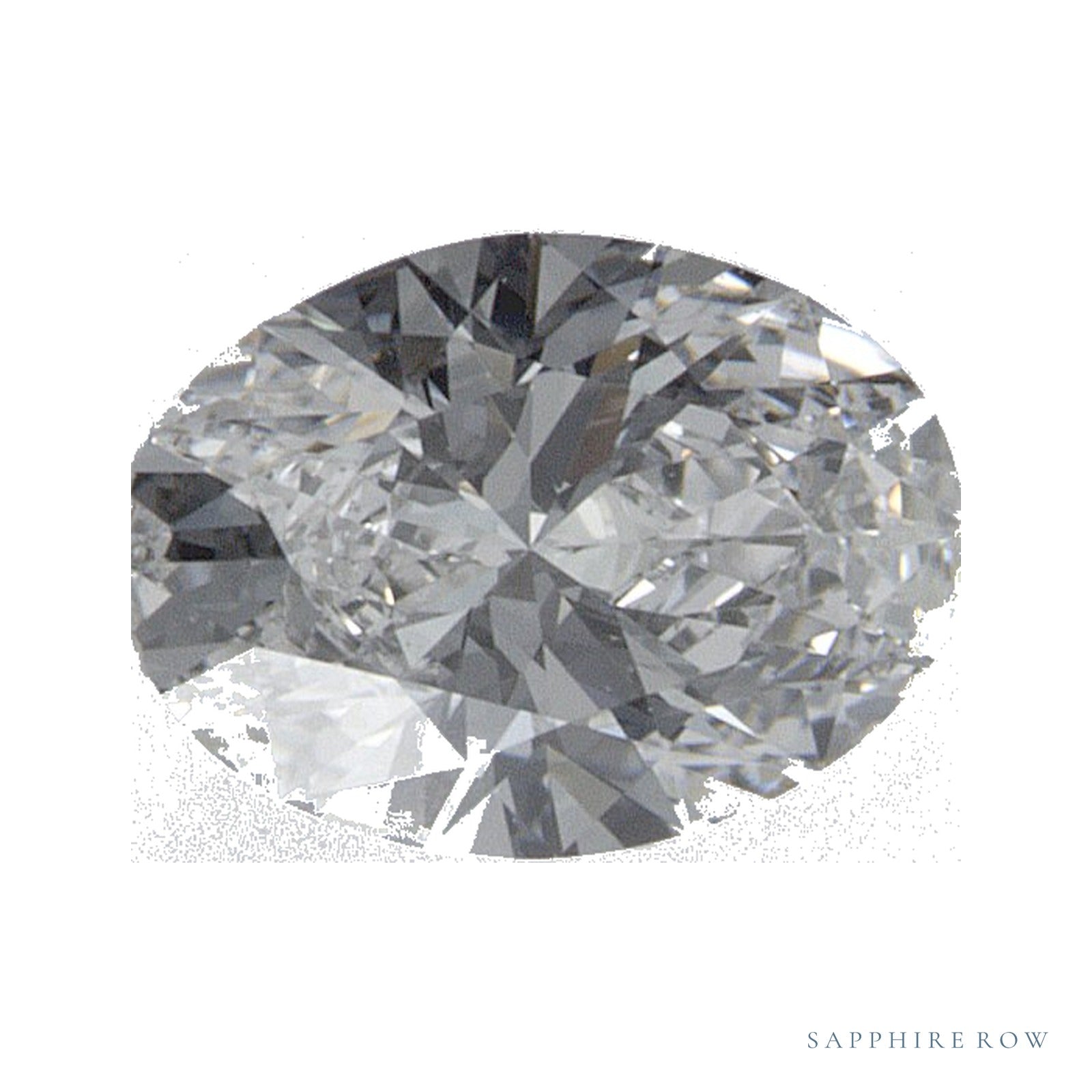 0.52 ct lab-grown diamond, oval cut | Sapphire Row · cut4