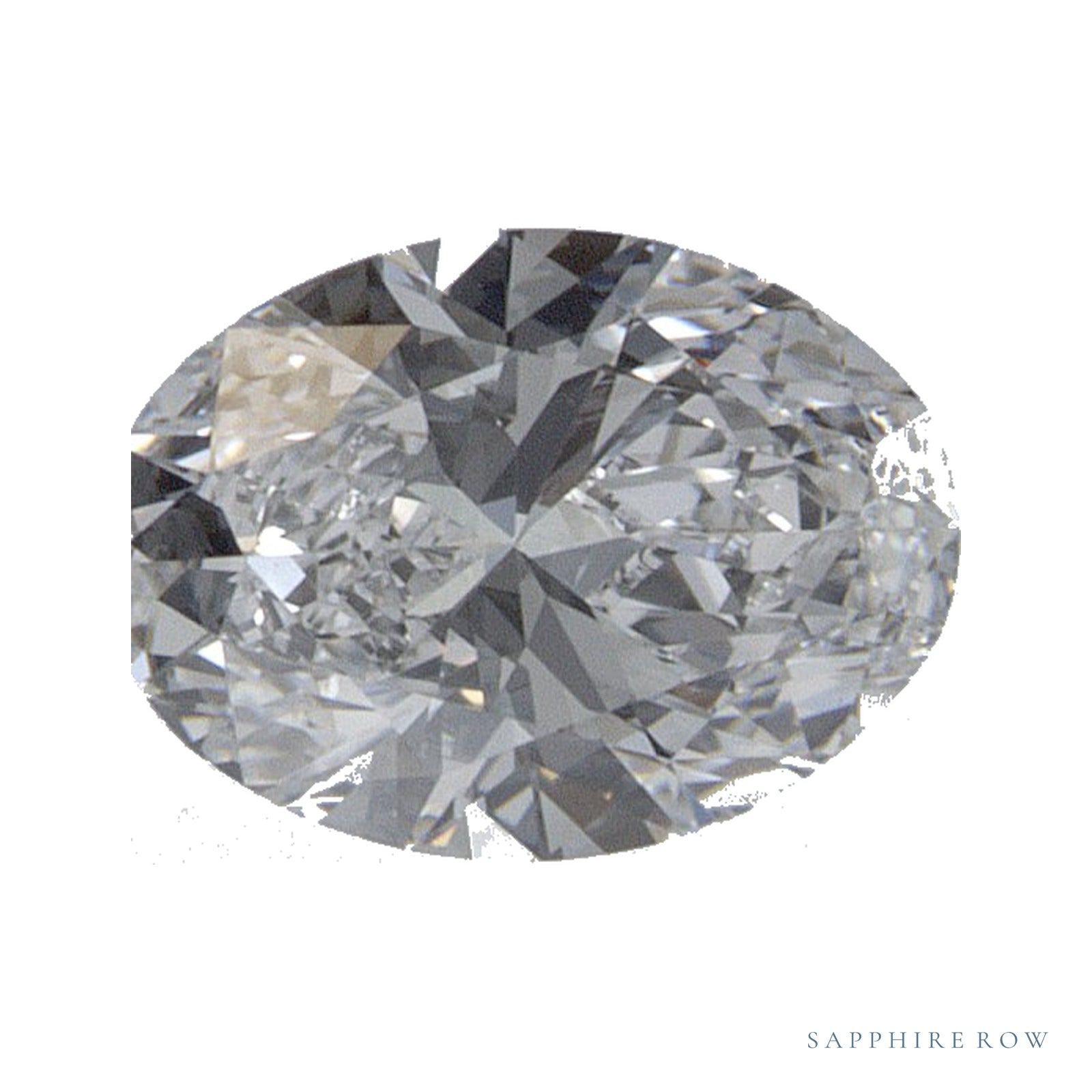 0.52 ct lab-grown diamond, oval cut | Sapphire Row · cut4