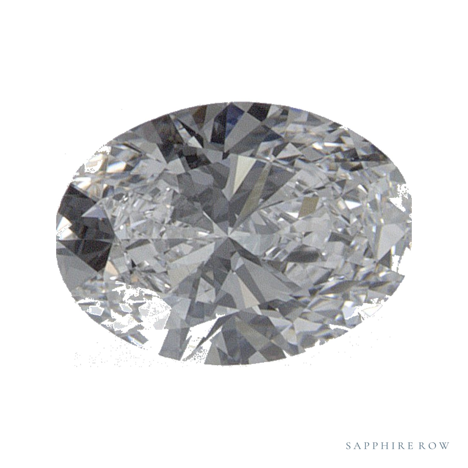 0.52 ct lab-grown diamond, oval cut | Sapphire Row · cut4