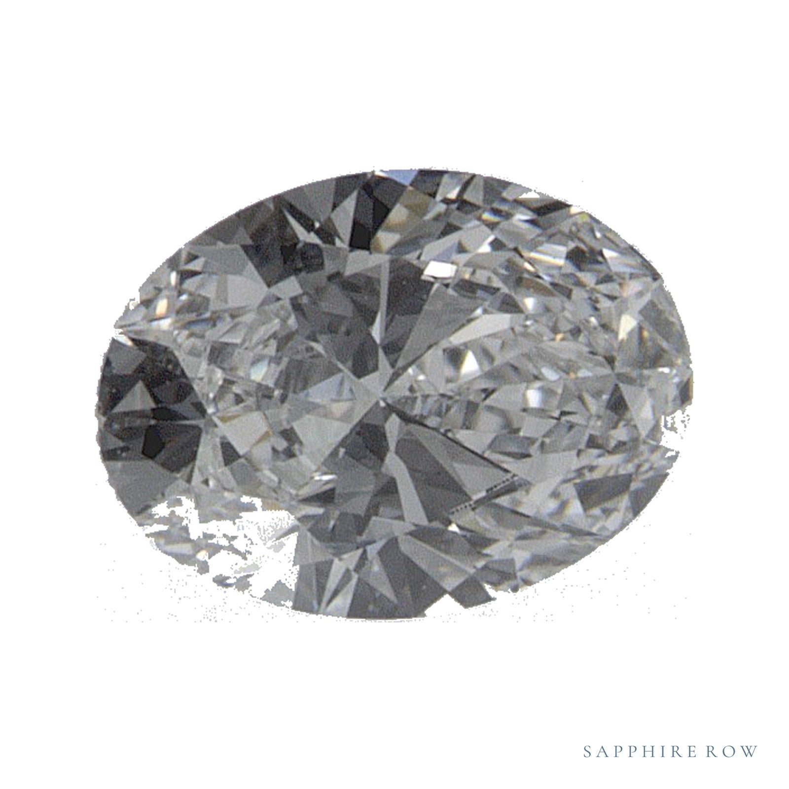 0.52 ct lab-grown diamond, oval cut | Sapphire Row · cut4