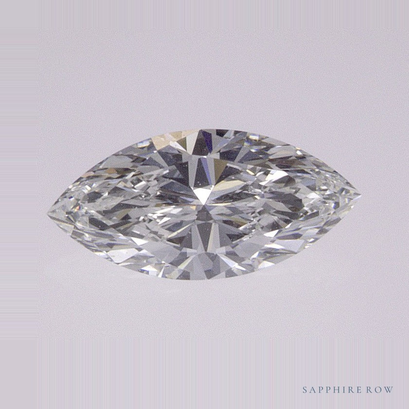 0.51 ct Marquise Natural Diamond – G VS2 – Faceted Cut – GIA Certified — Sapphire Row · cut7