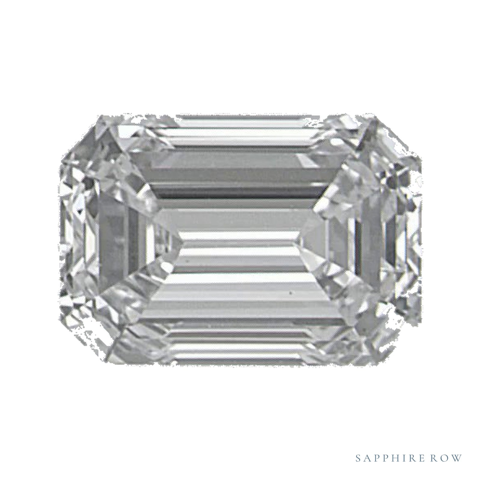 0.51 ct natural diamond, emerald cut | Sapphire Row · cut4