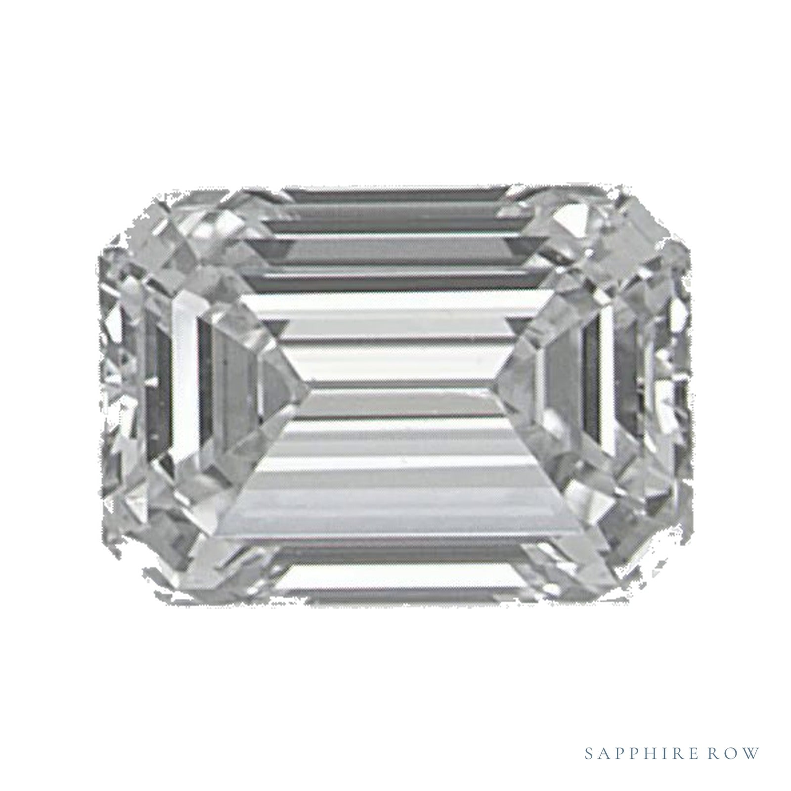 0.51 ct natural diamond, emerald cut | Sapphire Row · cut4