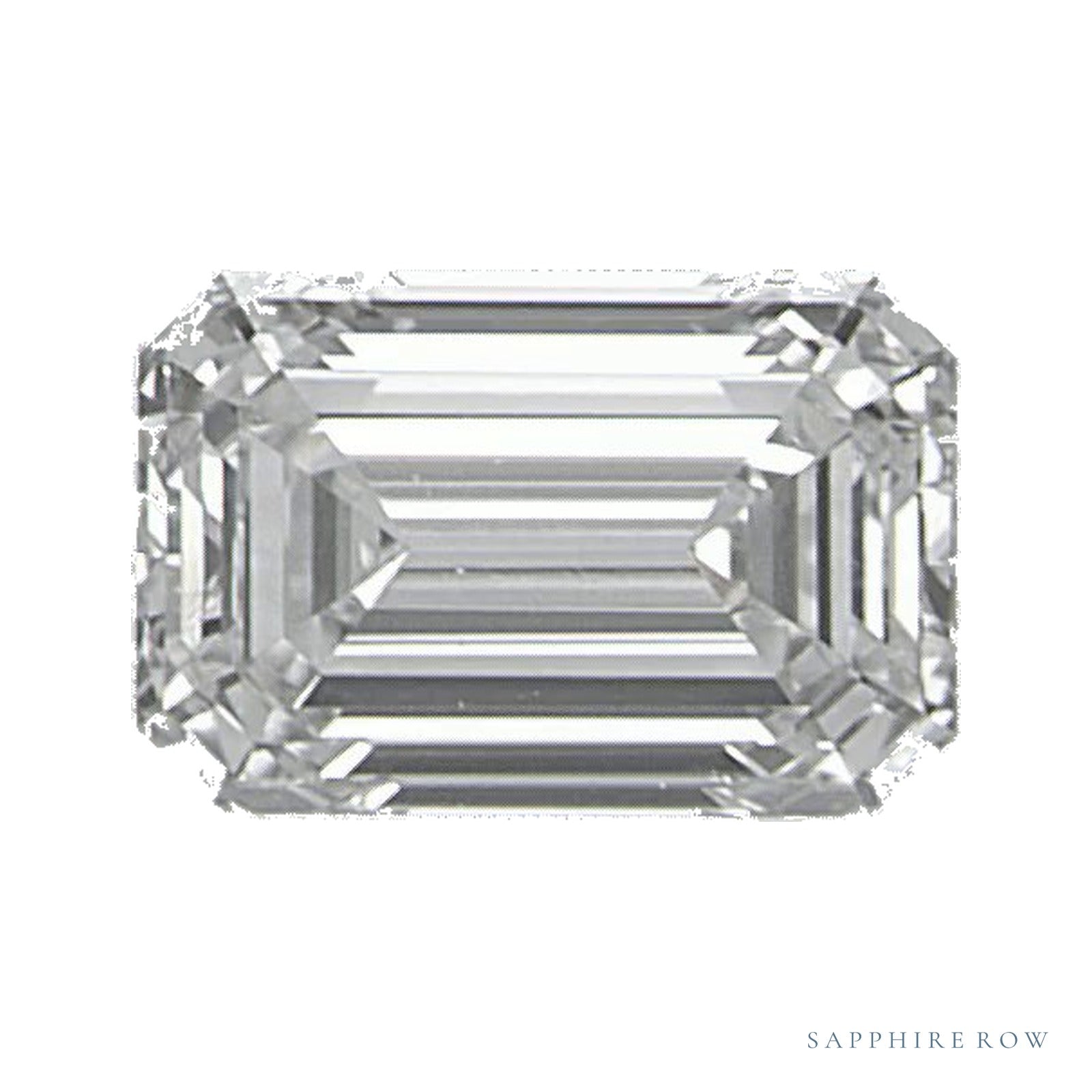 0.51 ct natural diamond, emerald cut | Sapphire Row · cut4