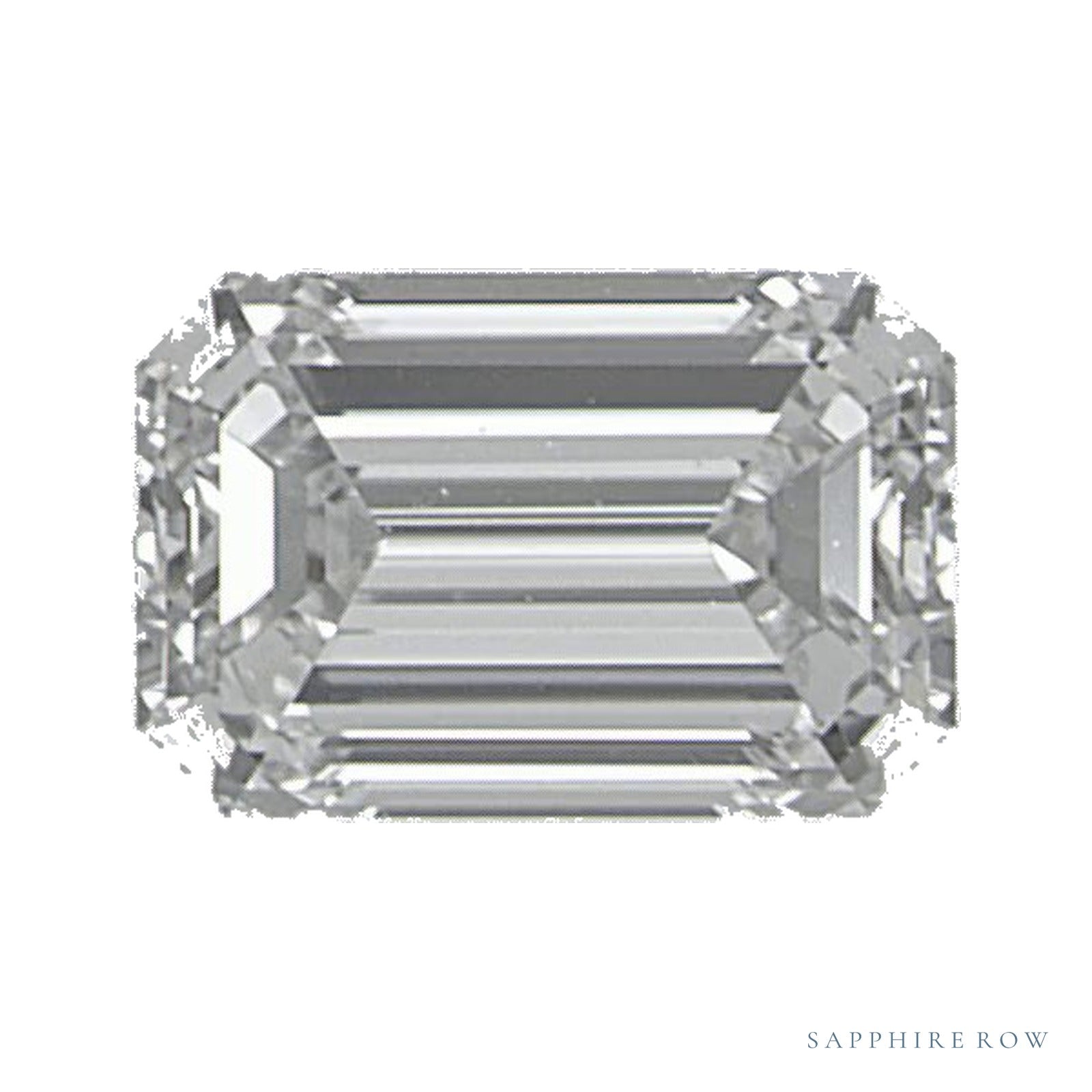 0.51 ct natural diamond, emerald cut | Sapphire Row · cut4
