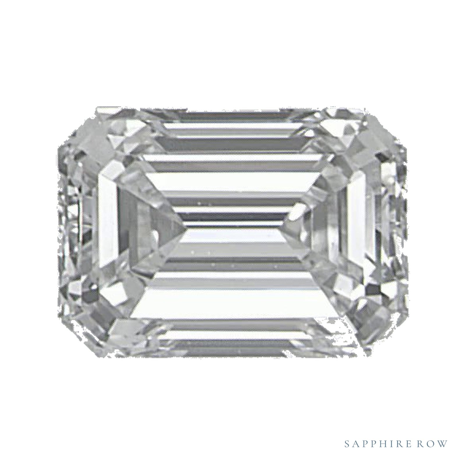 0.51 ct natural diamond, emerald cut | Sapphire Row · cut4