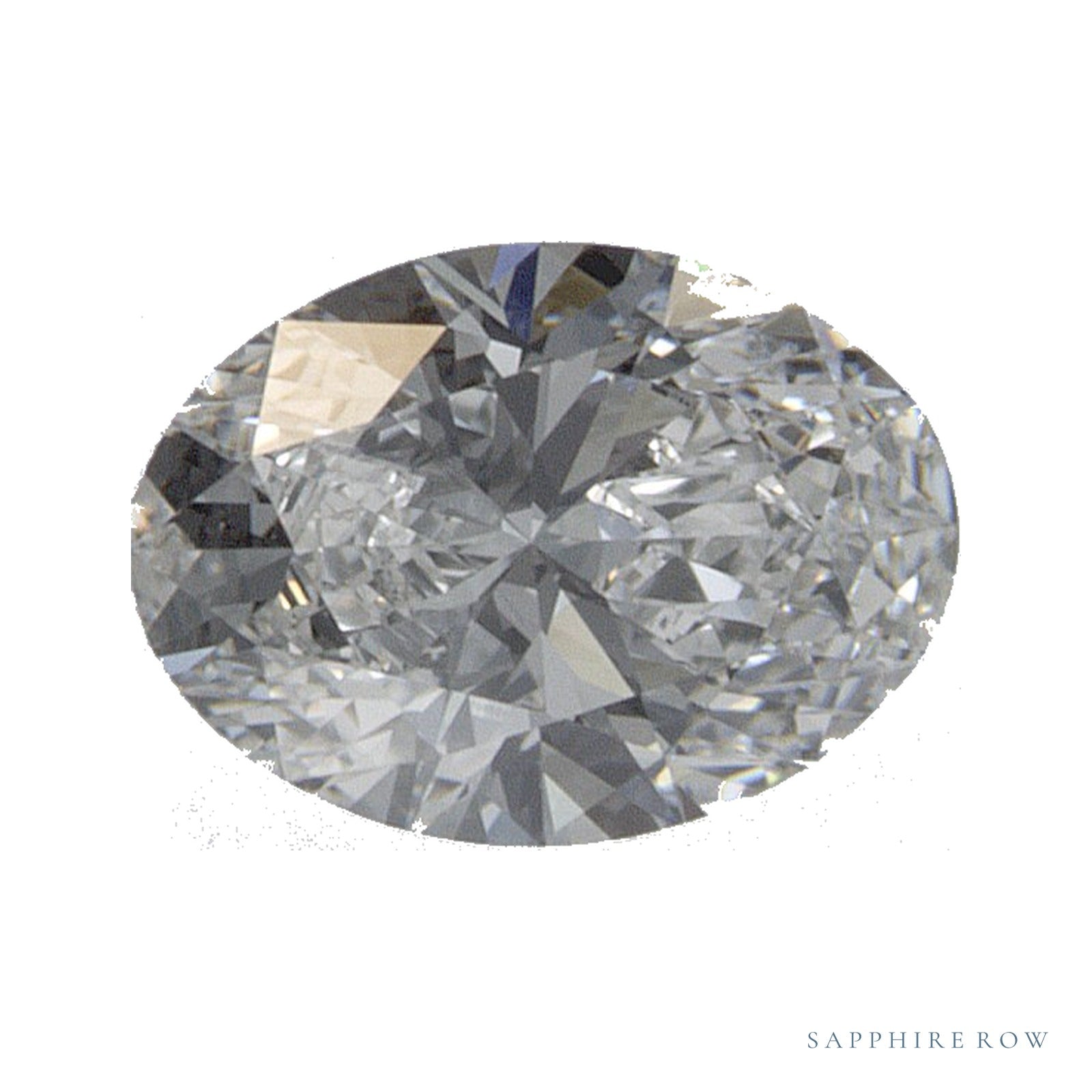 0.51 ct lab-grown diamond, oval cut | Sapphire Row · cut4