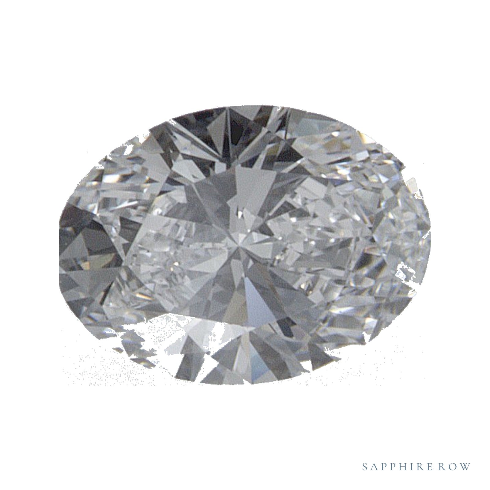 0.51 ct lab-grown diamond, oval cut | Sapphire Row · cut4