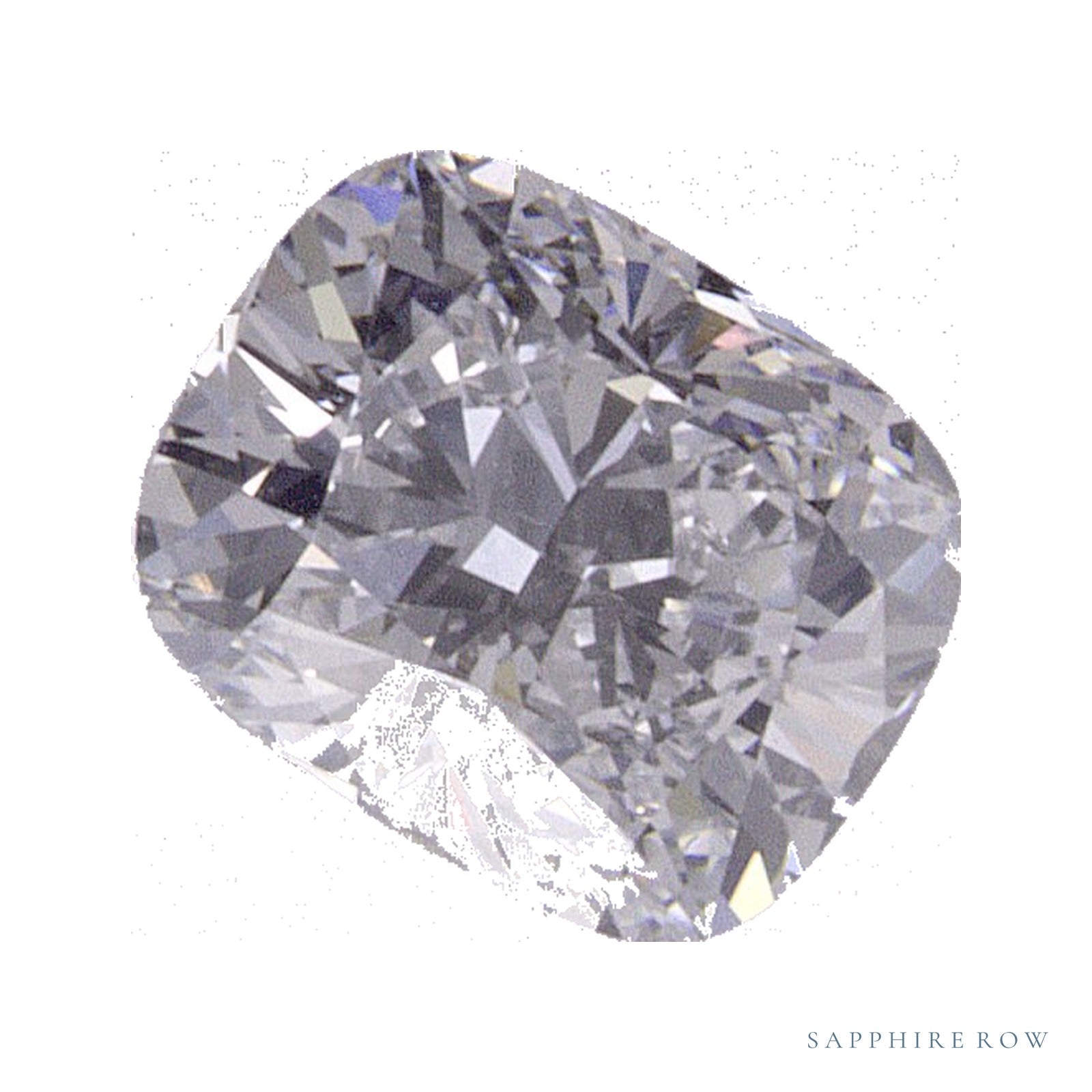 0.51 ct lab-grown diamond, elongated cushion cut | Sapphire Row · cut4