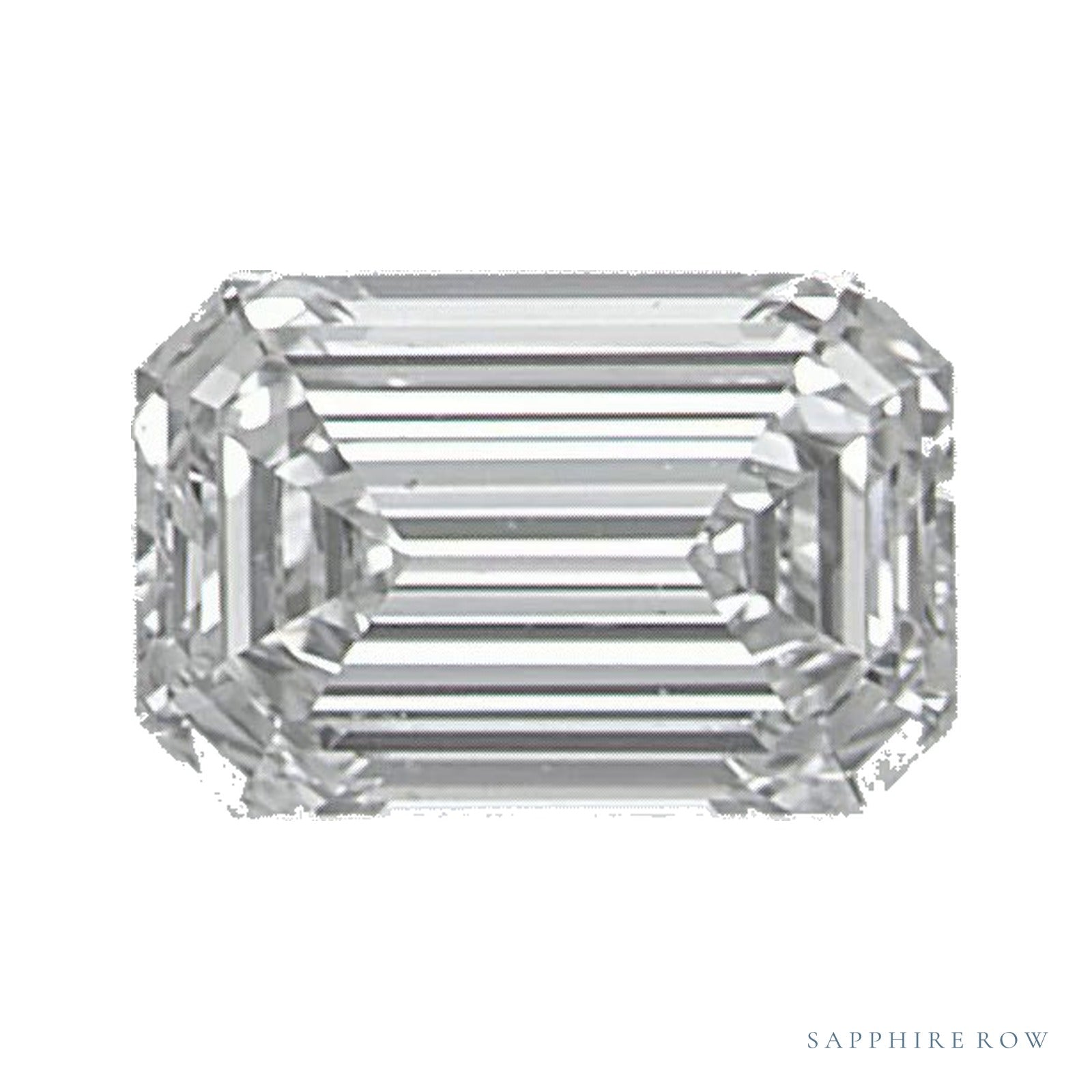 0.50 ct natural diamond, emerald cut | Sapphire Row · cut4