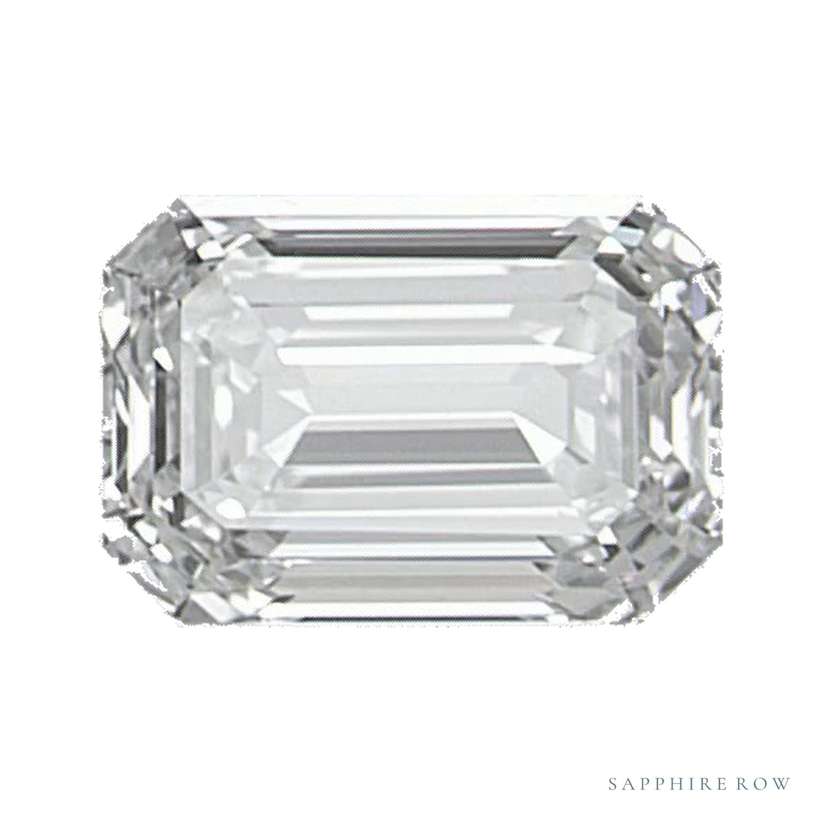 0.50 ct natural diamond, emerald cut | Sapphire Row · cut4