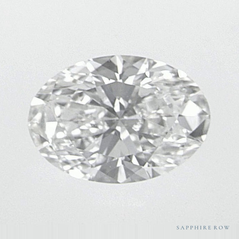 0.48 ct Oval Natural Diamond – H VS1 – Faceted Cut – GIA Certified — Sapphire Row · cut7