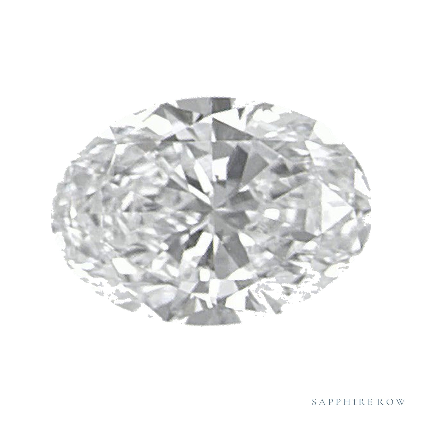 0.40 ct natural diamond, oval cut | Sapphire Row · cut4