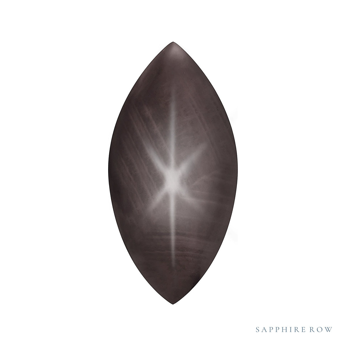 6x3 mm natural black star sapphire, marquise cut | Sapphire Row · cut7