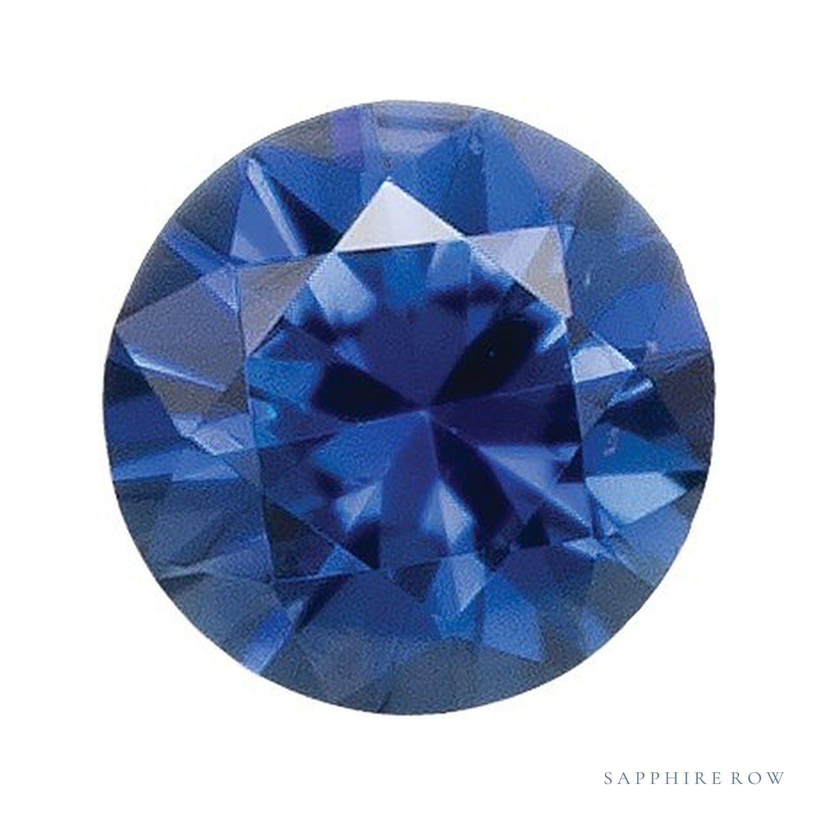 9 mm natural blue sapphire, round cut | Sapphire Row · cut4