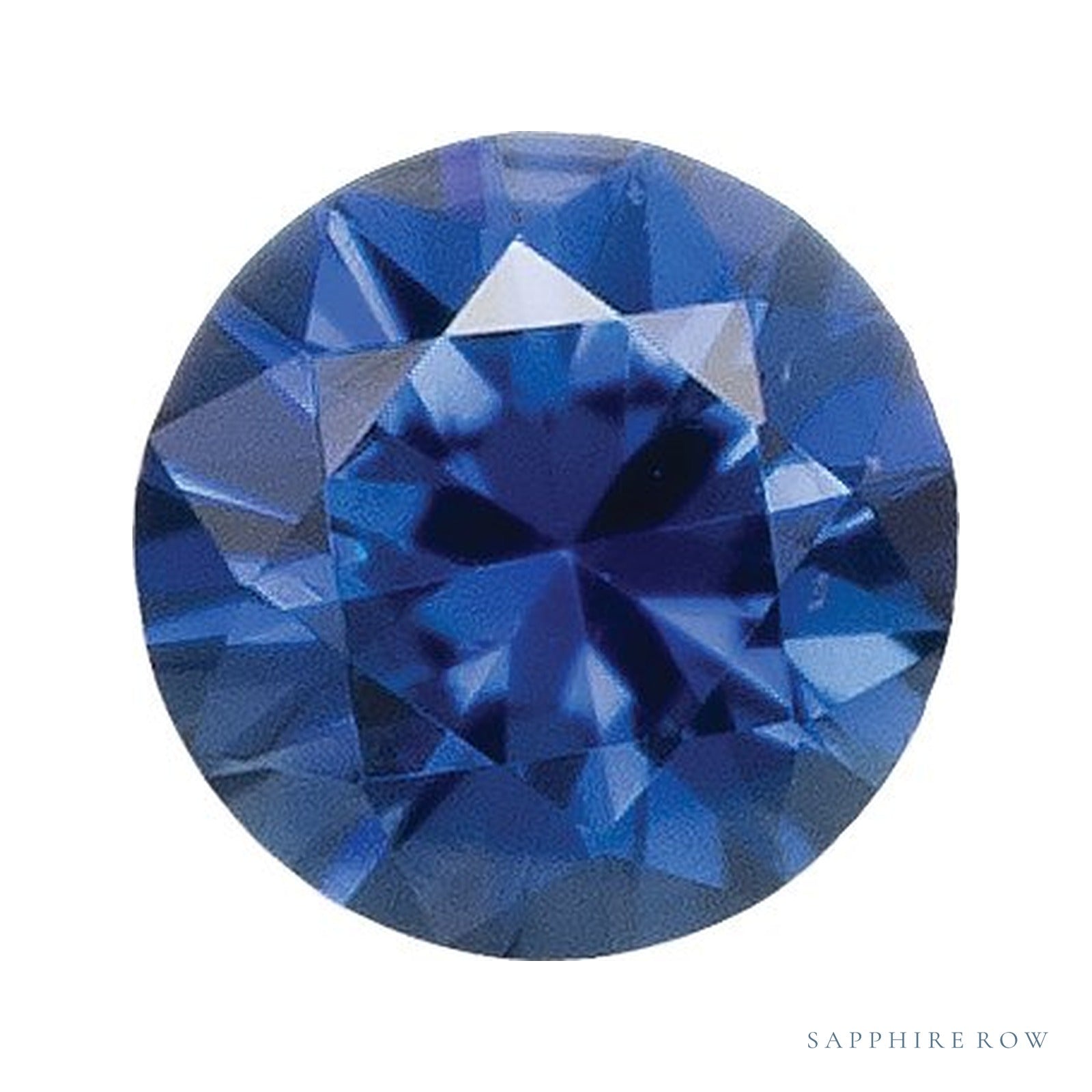 9 mm natural blue sapphire, round cut | Sapphire Row · cut4