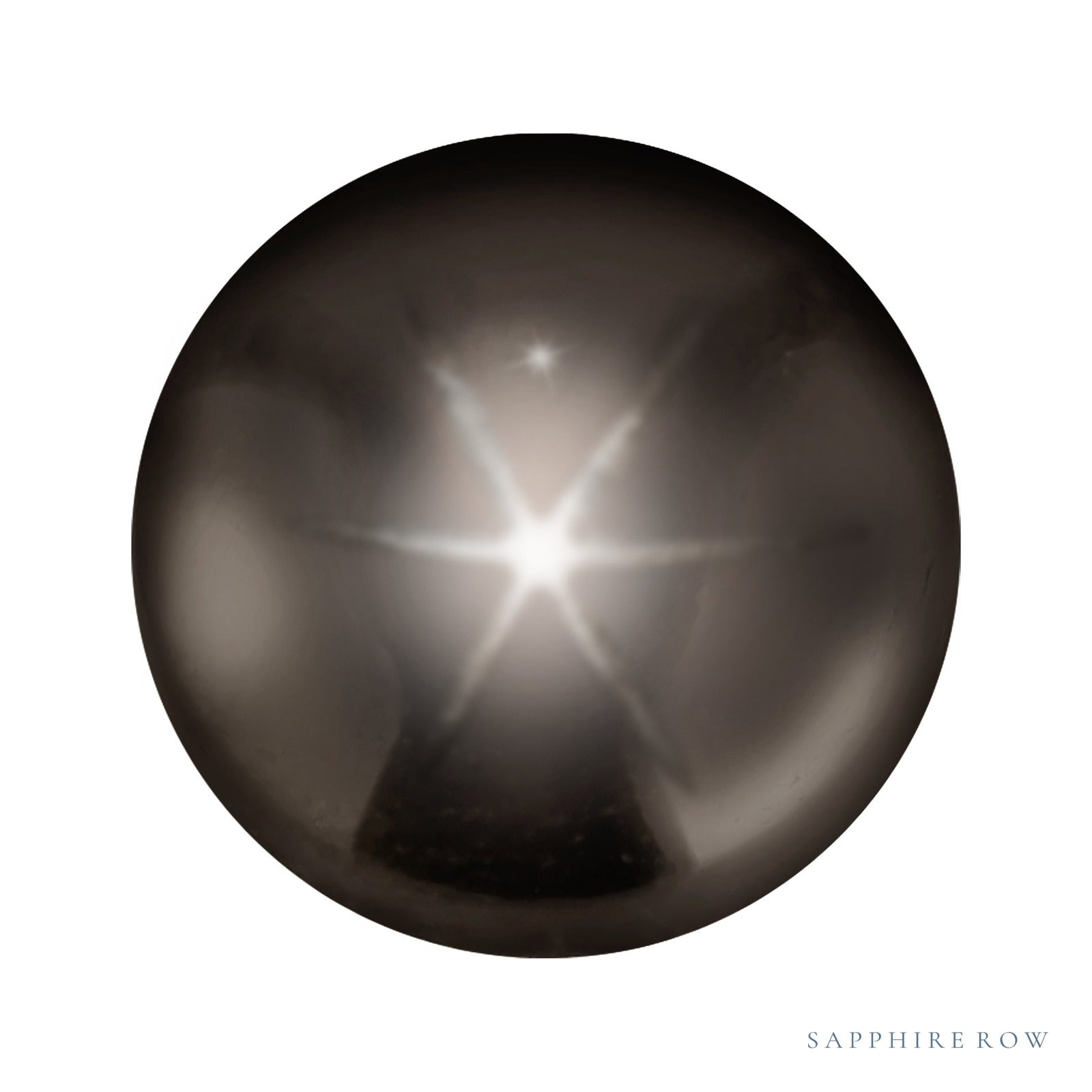 4 mm natural black star sapphire, round cut | Sapphire Row · cut4