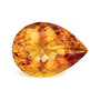 30.02 ct natural orange citrine from Brazil, pear cut | Sapphire Row · cut7