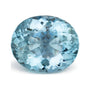 24.10 ct natural blue aquamarine from Mozambique, oval cut | Sapphire Row · cut7