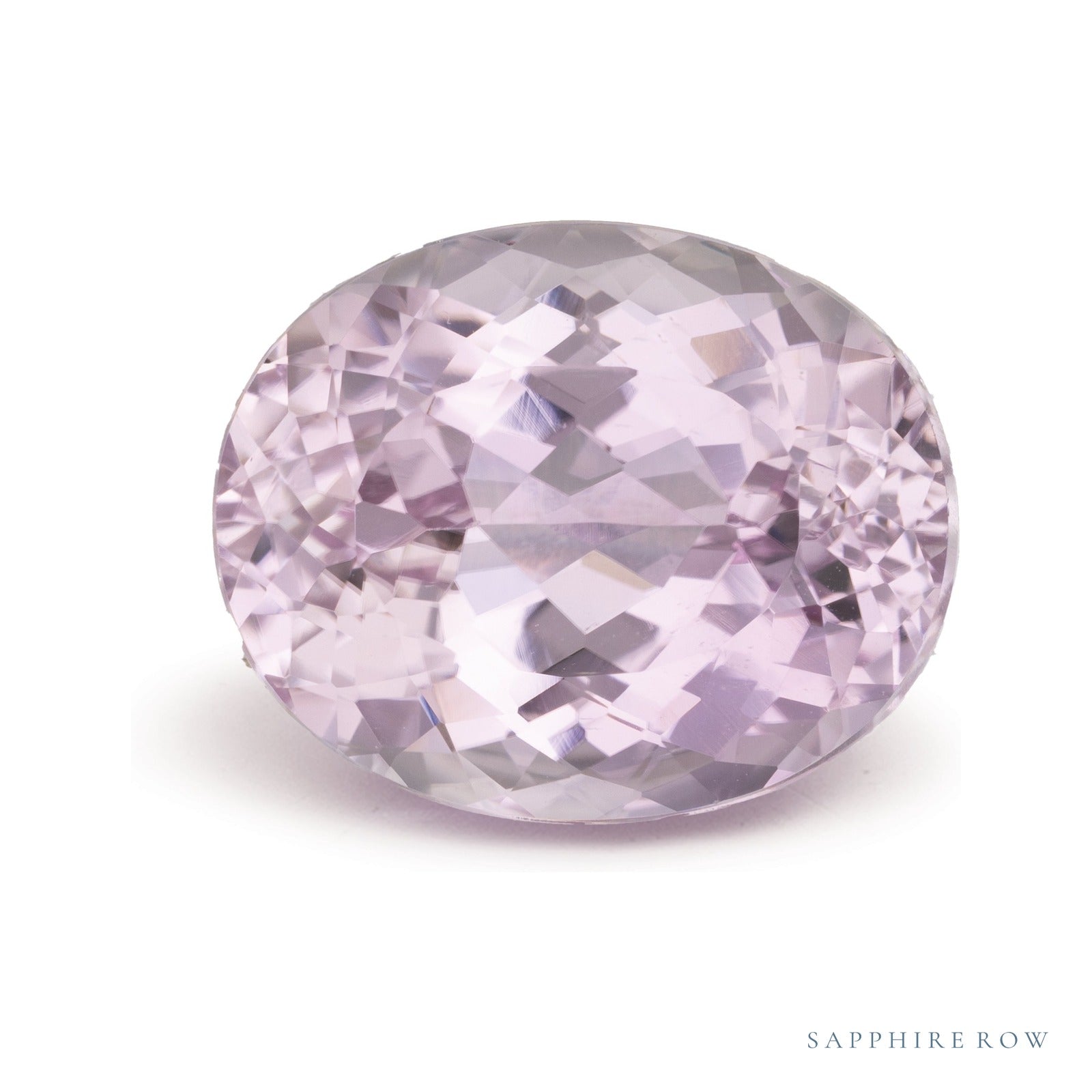 23.52 ct natural pink kunzite from Brazil, oval cut | Sapphire Row · cut4