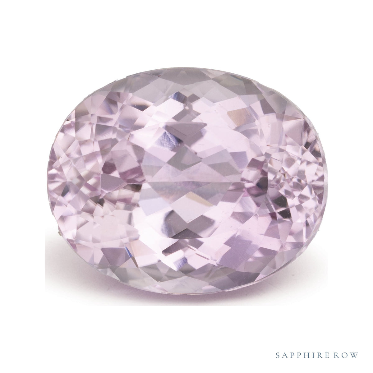 23.52 ct natural pink kunzite from Brazil, oval cut | Sapphire Row · cut7