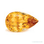 20.17 ct natural orange citrine from Brazil, pear cut | Sapphire Row · cut7