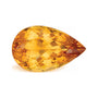 19.59 ct natural orange citrine from Brazil, pear cut | Sapphire Row · cut7