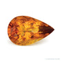 18.33 ct natural orange citrine from Brazil, pear cut | Sapphire Row · cut7