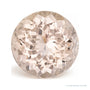 13.08 ct natural peach morganite from Brazil, round cut | Sapphire Row · cut7