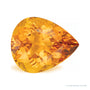 12.86 ct natural orange citrine from Brazil, pear cut | Sapphire Row · cut7