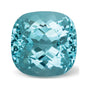 12.35 ct natural blue apatite from Madagascar, cushion cut | Sapphire Row · cut7