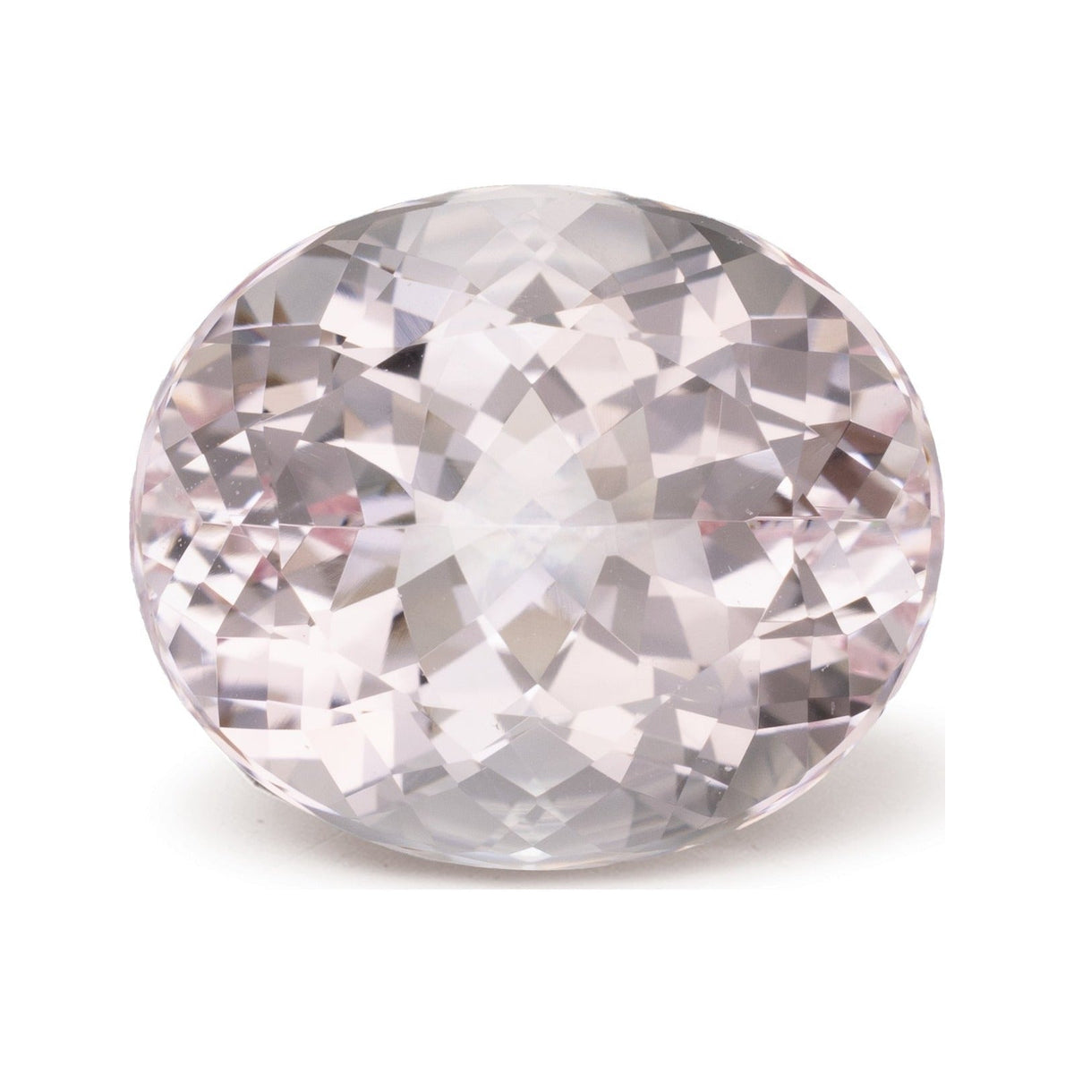 11.95 ct natural pink morganite from Mozambique, oval cut | Sapphire Row · cut7