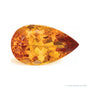 11.00 ct natural orange citrine from Brazil, pear cut | Sapphire Row · cut7